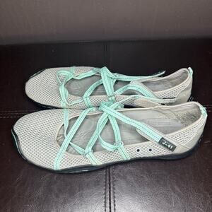 Jambu Shoes Women M Terra Marine Water Ready Sporty Sneakers Gray Mesh Flats 8.5